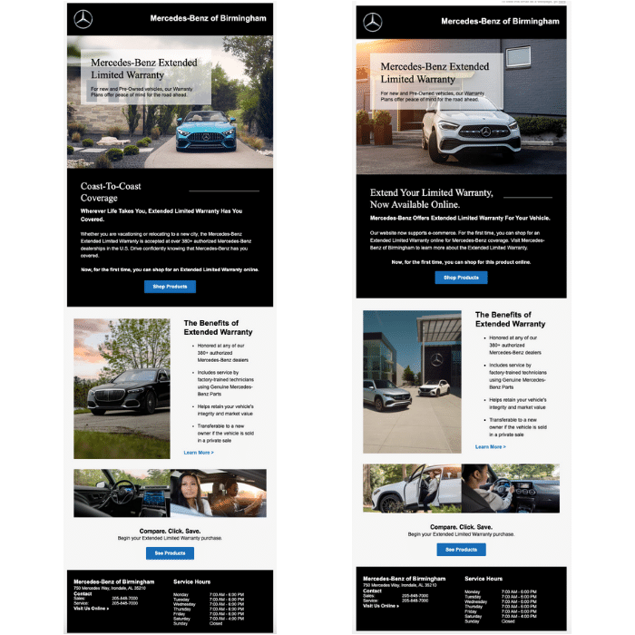 DataClover's eWarranty Email Templates